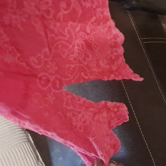 Johnny Was Pink V Neck Eyelet Tunic Top Dress Size PXS - Picture 6 of 10